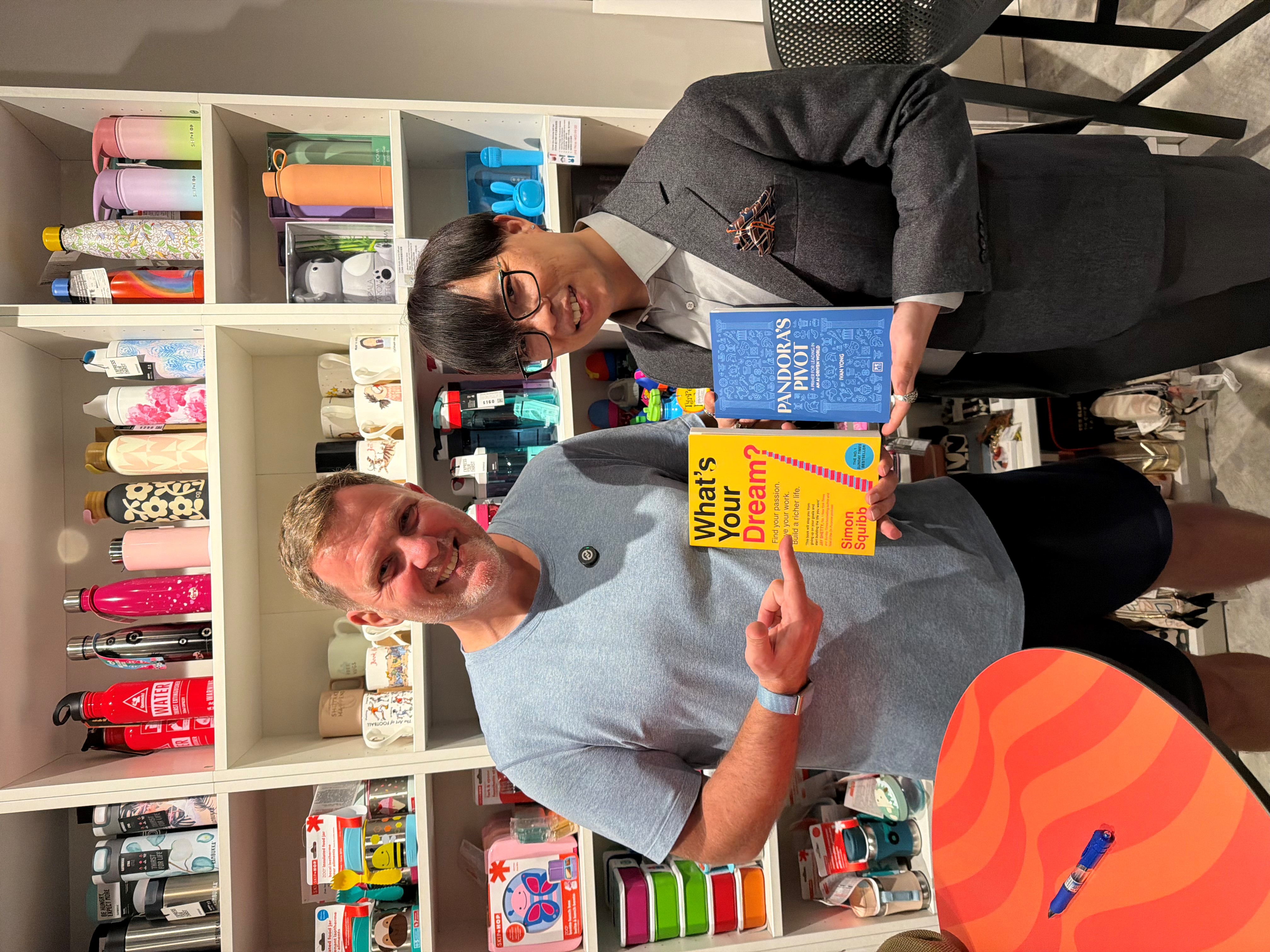 With Simon Squibb in Bookazine